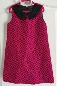 Laundry Shelli Segal Dress Sleeveless Collared Textured Pockets Pink Floral 7 - Picture 1 of 5