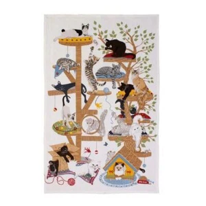 Ulster Weavers UK Moggie Chaos Katze Sammlerstück Baumwolle Geschirrtuch Neu mit Etikett Siamesisch + - Bild 1 von 1
