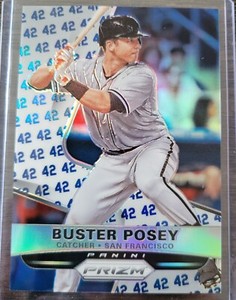 Buster Posey, San Francisco Giants 2015 Panini Prizm Prizms #/42 Jackie Robinson