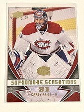 2008-09 Upper Deck Series 1 CAREY PRICE SOPHOMORE SENSATIONS SS3 CANADIENS
