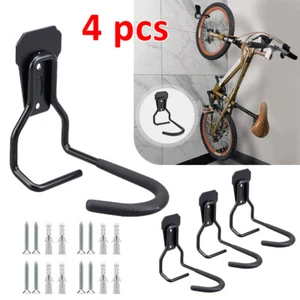 2/4 PACK Bike Wall Mount Rack Vertical Bicycle Hanger Hook Storage Indoor Garage - Picture 1 of 16