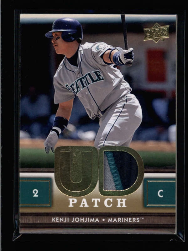 KENJI JOHJIMA 2008 UPPER DECK 2 系列两个 3 色比赛用补丁 AX5188 — 第 1/1 张图片