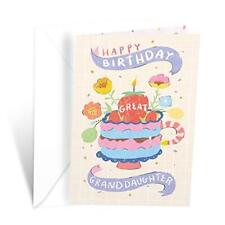 Prime Greetings Birthday Card Great Granddaughter, Made in America, Eco 