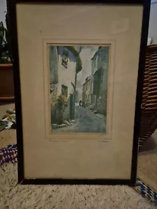 F (Featherstone) Robson, Signed Print in Frame, The Sunlit Cottage - Picture 1 of 4