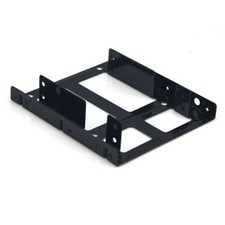 2.5 3.5 Hard Drive Bracket Black Metal Hard Disk Shelf Desktop External HDD Tray