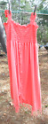 Win Win Womans Dress L Xlg Pinkish Orange Fringe Casual Attire Cute Lk