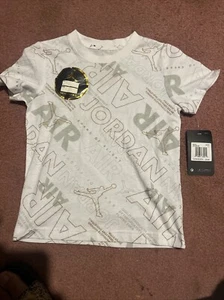 Air Jordan Boys Tee Size Small 4-5 Years Old T Shirt White Nwt - Picture 1 of 2
