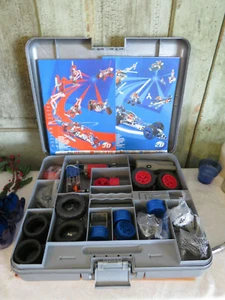Juego de erectores estuche plateado plástico Meccano juegos dobles 6520 7350 piezas del sistema de movimiento - Imagen 1 de 10
