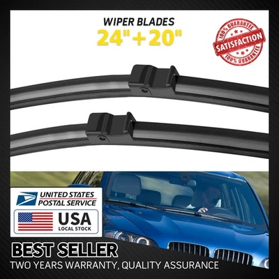 Limpiaparabrisas de calidad 24"+20" izquierda y derecha apta para BMW X5/X6 2008-2011 Foto 1 de 4