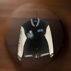 Giacca Meters Bonwe Vintage Disney Pippo Let's Go Explore Varsity - Foto 1 di 15