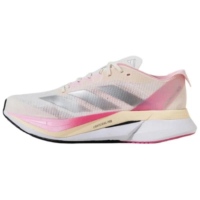 Adizero Boston 12 Adidas 'Chalk White Clear Pink' - JQ8673 MT - Image 1 of 4
