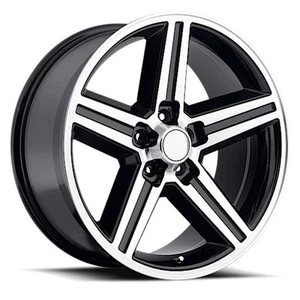 18x8 Rev 652 Series Polished and Black Wheel 5x4.75 (0mm) - Picture 1 of 5