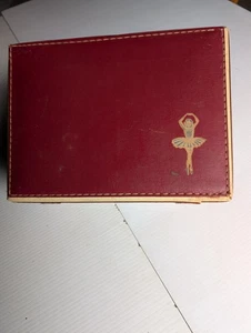 Kinder Ballerina Vintage Antik Vinyl Koffer 1950er 12" x 9" x 5" - Bild 1 von 12