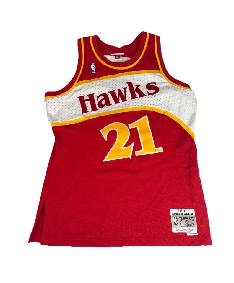 Camiseta Dominique Wilkins Atlanta Hawks Madera Dura Clásica Swingman Mitchell Ness M Foto 1 de 4