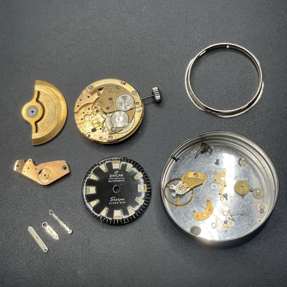 Enicar Ultrasonic Automatic Sherpa Diver 600 Movement With Dial And Hands (002) - Image 1 of 4