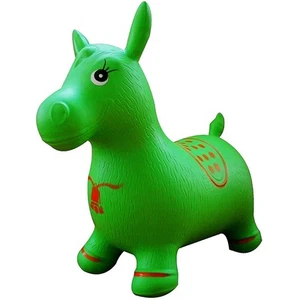 AppleRound Green Horse Hopper, Pump Included (Inflatable Jumping Horse, Space - Picture 1 of 5