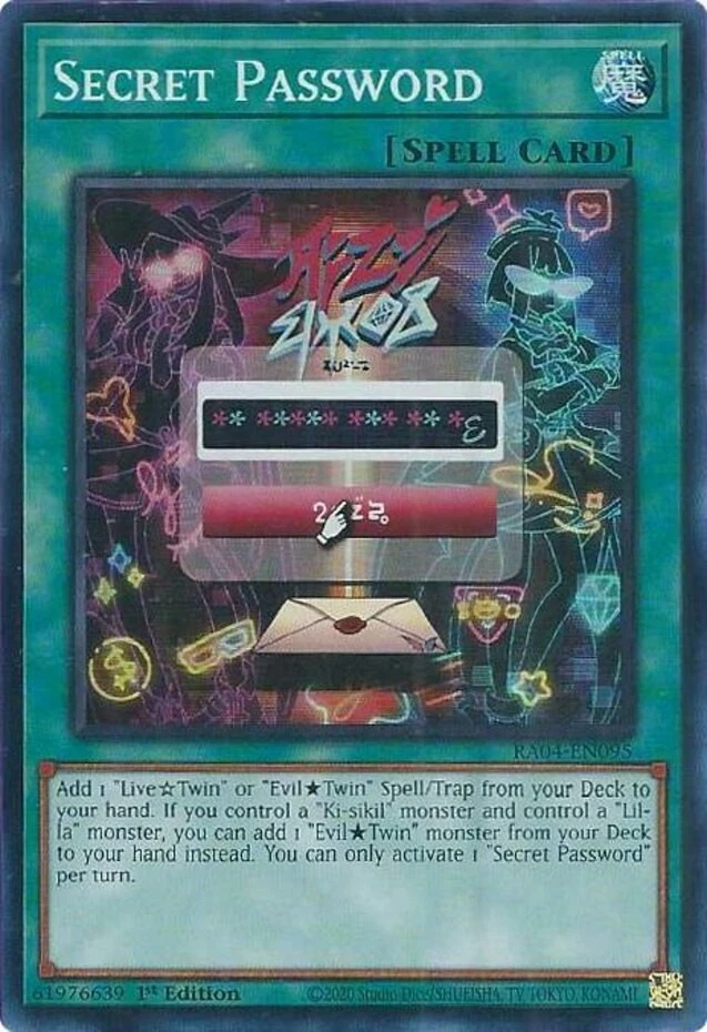 Secret Password - RA04-EN095 - Super Rare - 1st Edition Near Mint Yugioh! Card - Image 1 of 1