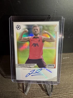 2022-23 Jordan Henderson Topps Stadium Club Chrome Behind The Lens Auto - Image 1 of 3