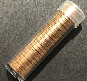 1 ROLL 1960-D small date BU MINT STATE LINCOLN CENT COIN LOT RED 50 COINS - Picture 1 of 4