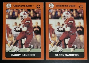 Barry Sanders (2) Card Lot - 1991 Collegiate Collection #2 - Lions HOF - Picture 1 of 2