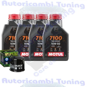 Kit Tagliando Olio Motul 7100 10W50 Per Honda VF750 S V45 Sabre RC07 1982>1983 - Foto 1 di 6