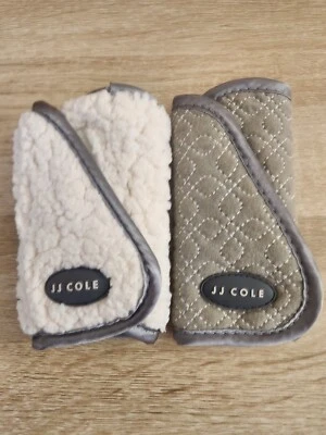  JJ Cole Reversible Plush STRAP COVERS Infant Baby Toddler Car Seat Stroller - Image 1 of 4