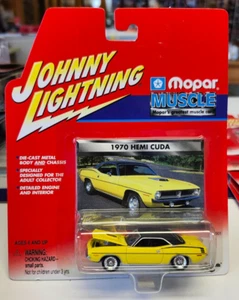 Johnny Lightning Mopar Muscle 1970 Hemi Cuda en amarillo - Imagen 1 de 3