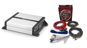 JL Audio JD400/4 Amplificatore 4-Ch Classe D 400W COMPLETO OMAGGIO (TC4KIT-8 Amp KIT)NUOVO - Foto 1 di 5