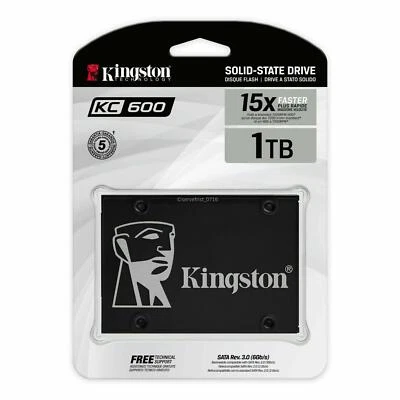 Kingston SSD KC600 1TB 2.5 inch SATA3 3D TLC Hard Disk SSD 1024 GB for Notebook - Image 1 of 4