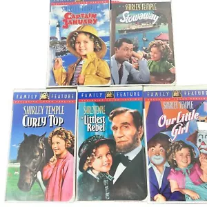 Vintage Lot Of 5 Shirley Temple (VHS) Movie Collection 7, 8, 11, 13, 19 - Picture 1 of 3