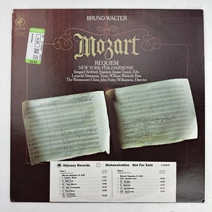 Bruno Walter Mozart Requiem LP Record Album Vinyl White Label Promo - Picture 1 of 3