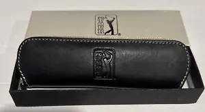 Barrington Regent Rollerball Pen W/Black Leather Case And PGA Tour Logo - Picture 1 of 8