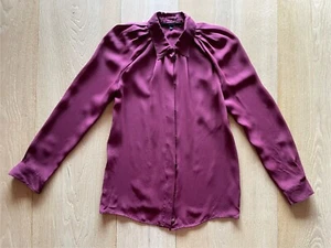 Beautiful soft silk Gucci blouse, in maroon. It. 38 - Picture 1 of 9