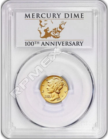2016-W 100th Anniversary American Centennial Gold 10C MS70 PCGS First Strike Cover