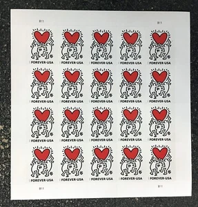 2025 USA #5953 Forever Love Serie - 20er Bogen postfrisch Porto Herz - Bild 1 von 1