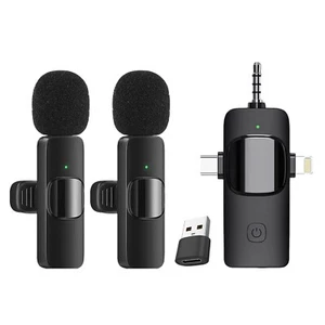 Kabelloses Lavalier Mikrofon für iPhone/Android Telefon/Kamera/Computer/Laptop - Bild 1 von 12