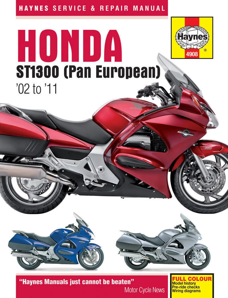 Manuale di Riparazione Istruzioni Honda ST1300 Pan European 2002 - 2011 - Immagine 1 di 3