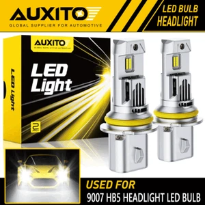 AUXITO 9007 HB5 LED Headlight Bulbs High Low Beam 6500K White Fanless Bright EXD - Picture 1 of 16