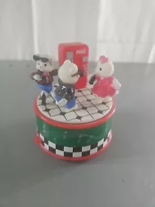 Enesco Coca Cola Music Box Rock Around The Clock Show retro - Picture 1 of 4