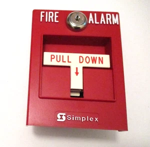 NUEVO SIMPLEX ESTACIÓN MANUAL DIRECCIONABLE TIRAR ALARMA CONTRA INCENDIOS 2099-9760 en CAJA - Imagen 1 de 4