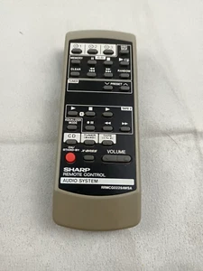 Genuine Sharp Audio System Remote Control RRMCG0229AWSA Tested Working Clean - Picture 1 of 8