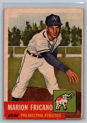 1953 Topps - Marion Fricano #199 (RC) - Fair (No creases wax on back) - Image 1 of 2
