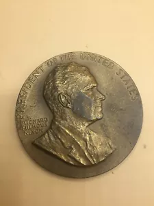Medalla de Inauguración Presidencial Richard Nixon, 3", F. Gasparro, Como Nuevo, 1969 - Imagen 1 de 3
