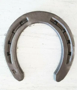 New Steel Horseshoes - Size 00 - R2-F - Sand Blasted Steel - Size 00 - 10 Shoes - Picture 1 of 2