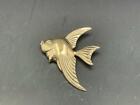 Vintage 10kt Gold Forster Angel Fish Brooch Pin.