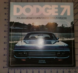 Dodge Polara Monaco 1971 camioneta folleto original - Imagen 1 de 1