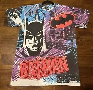 Batman T-Shirt 1992 Große 16/18 Vintage Top Sauberer Zustand - Bild 1 von 9