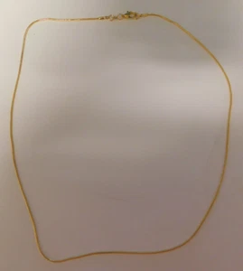 NEW LADIES 23-3/4" TOTAL LENGTH PRETTY DAINTY GOLD NECKLACE - Picture 1 of 2
