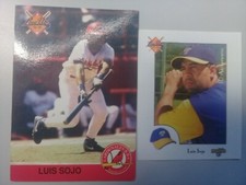 1994-95 Line Up Venezuela Winter League Luis Sojo #108 #244 Card and Sticker