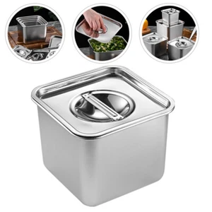 Stainless Steel Taste Cup Seasoning Pots Spice Canisters with Lids - Picture 1 of 12